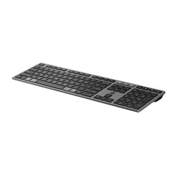 HP 725 Capacitor Wireless Keyboard klawiatura bezprzewodowa CZ, czarna Napájeno superkondenzátorem, z wbudowaną baterią