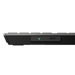 HP 725 Capacitor Wireless Keyboard klawiatura bezprzewodowa CZ, czarna Napájeno superkondenzátorem, z wbudowaną baterią