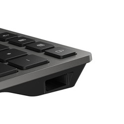 HP 725 Capacitor Wireless Keyboard klawiatura bezprzewodowa CZ, czarna Napájeno superkondenzátorem, z wbudowaną baterią