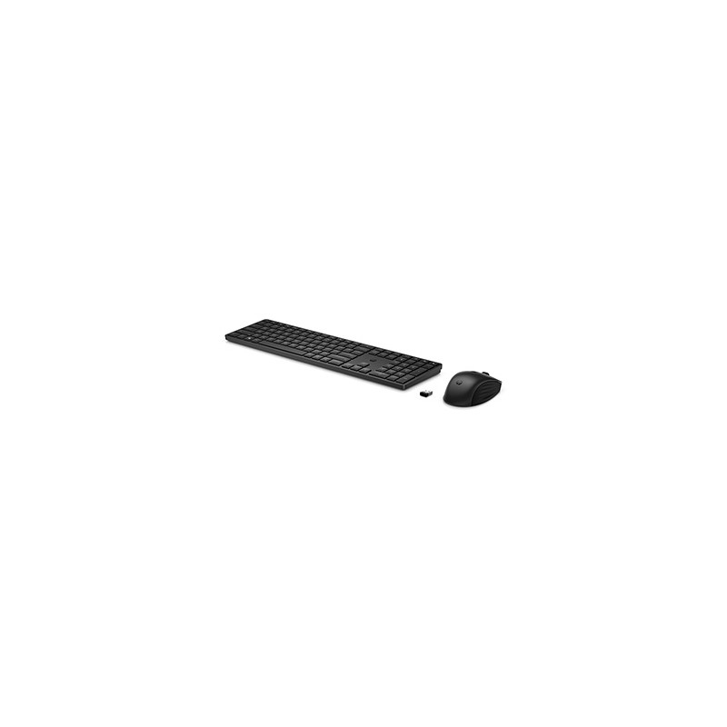 HP HP 650 Zestaw klawiatur bezprzewodowa CZ, czarna z myszą optyczną bezprzewodową, AA, klasyczna, nano odbiornik USB rodzaj 2.4