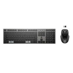 HP 720 Zestaw klawiatur bezprzewodowa CZ, czarna z myszą optyczną bezprzewodową, klasyczna, nano odbiornik USB rodzaj 2.4 [GHz]