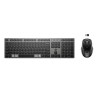 HP 720 Zestaw klawiatur bezprzewodowa CZ, czarna z myszą optyczną bezprzewodową, klasyczna, nano odbiornik USB rodzaj 2.4 [GHz]