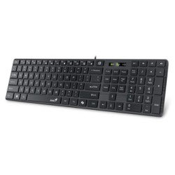Genius SlimStar 126 COPILOT klawiatura przewodowa (USB) CZ/SK, czarna