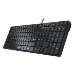 Genius SlimStar 126 COPILOT klawiatura przewodowa (USB) CZ/SK, czarna