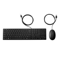 HP 320 MK Wired Mouse Keyboard zestaw klawiatura USB-A CZ/SK, czarna mysz przewodowa UBA-A, profilowana mysz, USB-A rodzaj