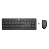 HP 235 Wireless Mouse Keyboard zestaw klawiatura bezprzewodowa CZ/SK, czarna z myszą optyczną bezprzewodową, AAA,AA, multimedial