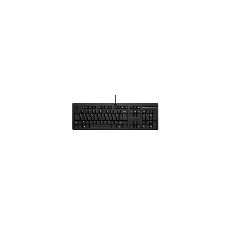 HP 125 G2 USB Wired Keyboard klawiatura przewodowa (USB) CZ, czarna klasyczna