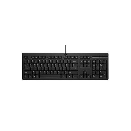 HP 125 G2 USB Wired Keyboard klawiatura przewodowa (USB) CZ, czarna klasyczna