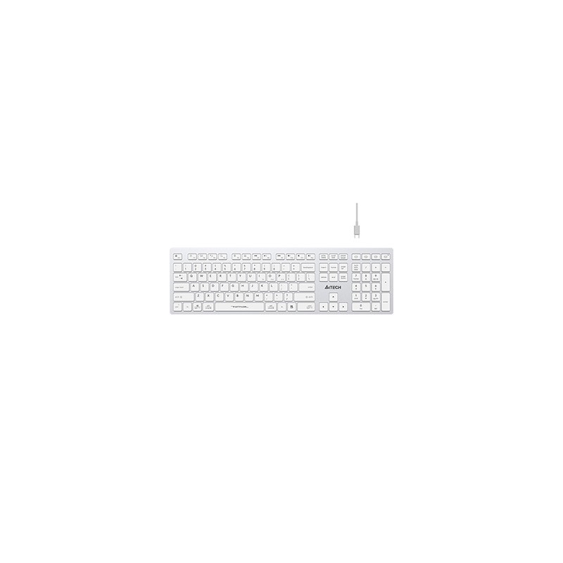 A4Tech FBX50C-WH klawiatura bezprzewodowa CZ/SK, biała