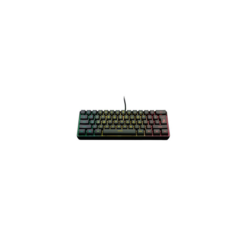 SureFire KingPin X1 60% klawiatura RGB przewodowa (USB) US, czarna do gry