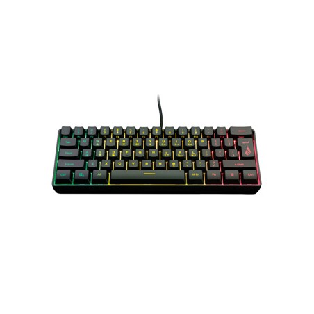 SureFire KingPin X1 60% klawiatura RGB przewodowa (USB) US, czarna do gry
