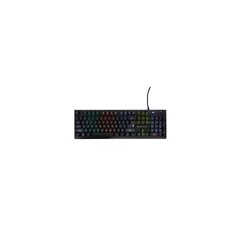 Surefire KingPin X2 klawiatura multimedialna, RGB, metalowa przewodowa (USB) US, czarna do gry, mechaniczna
