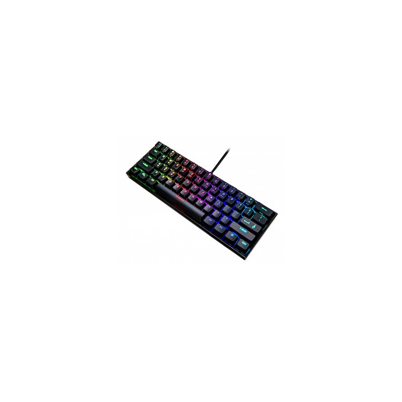 SureFire KingPin M1 klawiatura 60%, gamingowa, RGB przewodowa (USB) US, czarna do gry, mechaniczna