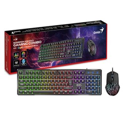 Genius GX GAMING Scorpion KM-GX3 Zestaw klawiatur przewodowa CZ/SK, czarna mechaniczna