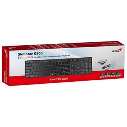 Genius Slimstar K500 Education Copilot klawiatura przewodowa bez layoutu, czarna