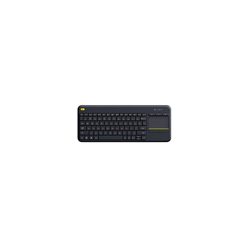 Logitech K400 Klawiatura bezprzewodowa CZ, czarna multimedialny, inteligentny touchpad rodzaj 2.4 [Ghz]