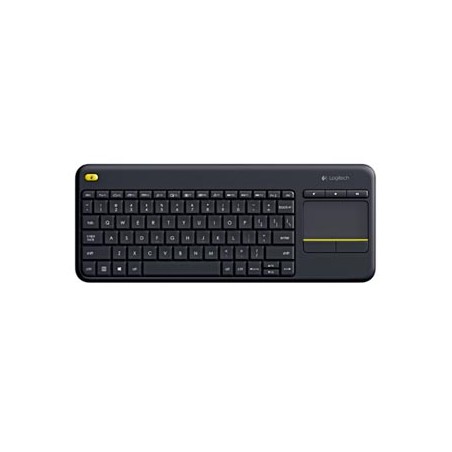 Logitech K400 Klawiatura bezprzewodowa CZ, czarna multimedialny, inteligentny touchpad rodzaj 2.4 [Ghz]