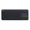 Logitech K400 Klawiatura bezprzewodowa CZ, czarna multimedialny, inteligentny touchpad rodzaj 2.4 [Ghz]