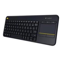 Logitech K400 Klawiatura bezprzewodowa CZ, czarna multimedialny, inteligentny touchpad rodzaj 2.4 [Ghz]
