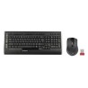A4Tech 9300F zestaw klawiatura bezprzewodowa CZ/US, czarna z myszą optyczną bezprzewodową, AAA, klasyczna, 2.4 [GHz]