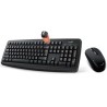 Genius Smart KM-8100 zestaw klawiatura bezprzewodowa US, czarna z myszą optyczną bezprzewodową, AAA, klasyczna, 2.4 [Ghz]