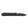 Logitech WAVE KEYS Klawiatura ergonomiczna bezprzewodowa US, czarna