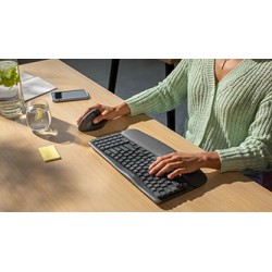 Logitech WAVE KEYS Klawiatura ergonomiczna bezprzewodowa US, czarna