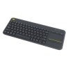 Logitech K400 Plus klawiatura bezprzewodowa US, czarna