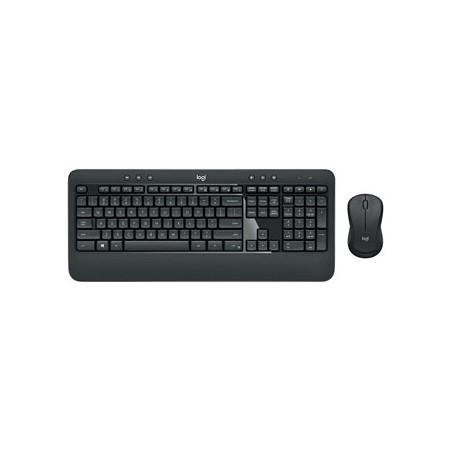Logitech MK540 zestaw klawiatura bezprzewodowa US, czarna z myszą optyczną bezprzewodową, AA, multimedialny, odbiornik nano z te