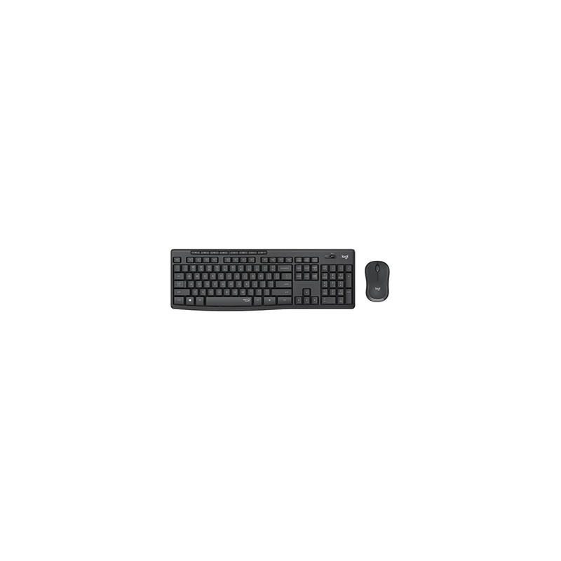 Logitech MK295 zestaw klawiatura bezprzewodowa CZ, szara z myszą optyczną bezprzewodową, AAA, multimedialny, 2.4 [GHz], SilentTo
