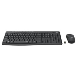 Logitech MK295 zestaw klawiatura bezprzewodowa CZ, szara z myszą optyczną bezprzewodową, AAA, multimedialny, 2.4 [GHz], SilentTo