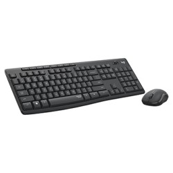 Logitech MK295 zestaw klawiatura bezprzewodowa CZ, szara z myszą optyczną bezprzewodową, AAA, multimedialny, 2.4 [GHz], SilentTo