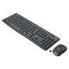 Logitech MK295 zestaw klawiatura bezprzewodowa CZ, szara z myszą optyczną bezprzewodową, AAA, multimedialny, 2.4 [GHz], SilentTo