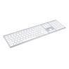 Powerton LIFE ULTRASLIM Klawiatura bezprzewodowa CZ/SK, srebrna