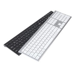 Powerton LIFE ULTRASLIM Klawiatura bezprzewodowa CZ/SK, srebrna