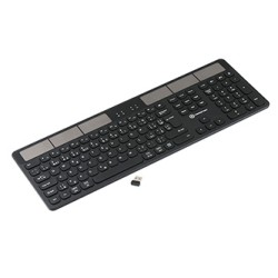 Powerton LIFE SOLARSLIM Klawiatura zasilana solarnie bezprzewodowa CZ/SK, czarna