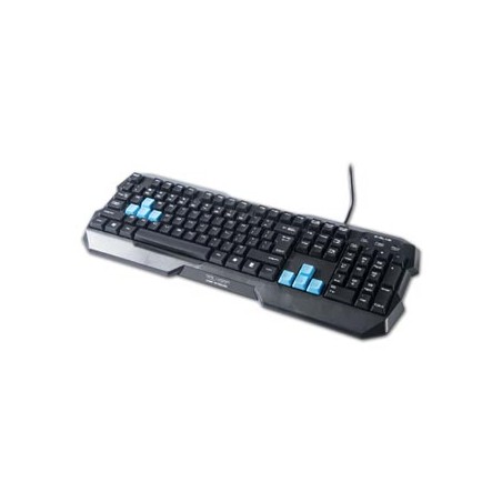 E-blue Polygon klawiatura przewodowa (USB) US, czarna, EOL