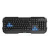 E-blue Polygon klawiatura przewodowa (USB) US, czarna, EOL