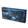 E-blue Polygon klawiatura przewodowa (USB) US, czarna, EOL