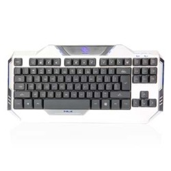 E-blue Auroza zestaw klawiatura przewodowa (USB) US, biała z optyczną mysz do gier, do gry
