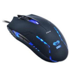 E-blue Polygon zestaw klawiatura przewodowa (USB) US, czarno-niebieski z myszką Cobra II, do gry, z podkładką Mazer Marface S ro