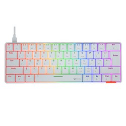Meetion HESTIA klawiatura przewodowa (USB) US, biała mechaniczna