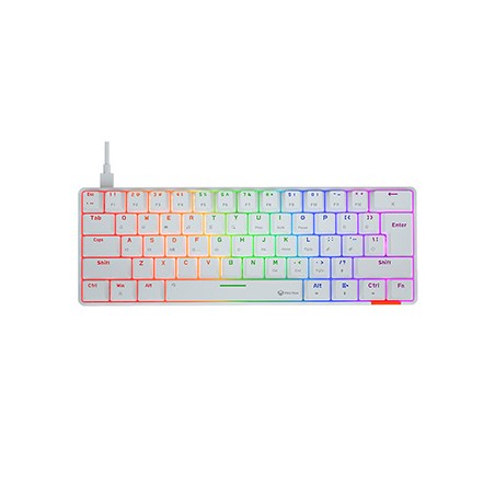 Meetion HESTIA klawiatura przewodowa (USB) US, biała mechaniczna