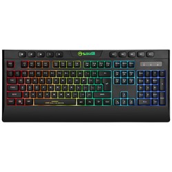 Marvo CM305 RGB zestaw klawiatura przewodowa (USB) US, czarna + mysz i słuchawki dla graczy, do gry, membranowa rodzaj RGB podśw