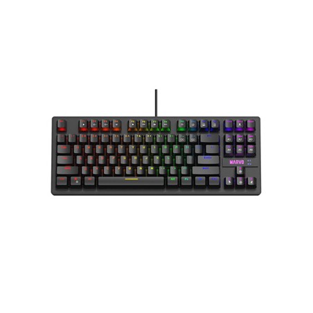 Marvo KG901 klawiatura przewodowa (USB) CZ/SK, czarna mechaniczna
