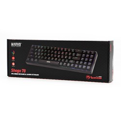 Marvo SHOGO 78 klawiatura przewodowa (USB) US, czarna mechaniczna, EOL