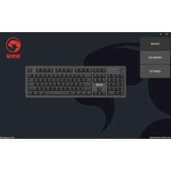 Marvo KG954 EN klawiatura przewodowa (USB) US, czarna mechaniczna