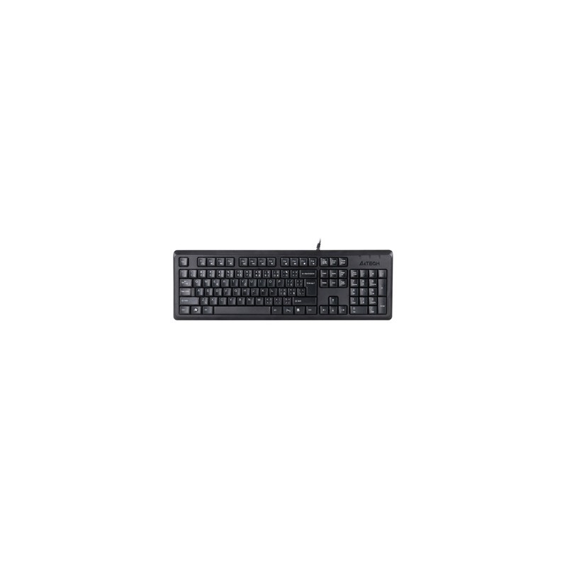 A4Tech KR-92 klawiatura przewodowa (USB) CZ/US, czarna