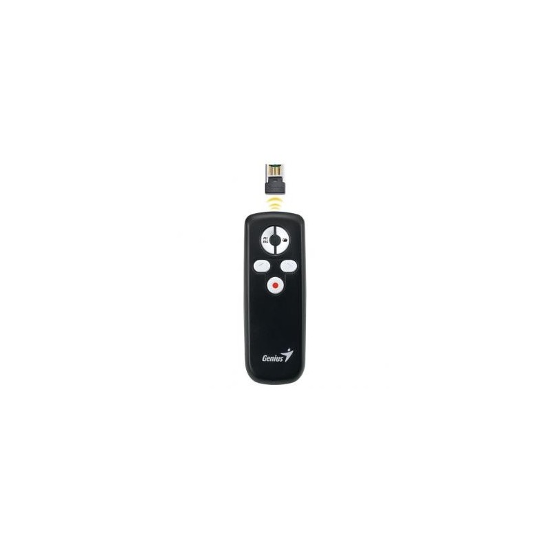 Prezenter bezprzewodowy 2.4Ghz, media pointer, USB, plug & play, czarny
