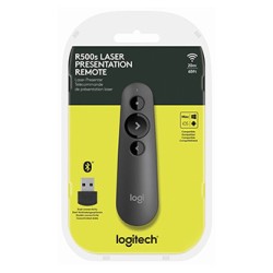Prezenter bezprzewodowy R500s, 2.4Ghz+Bluetooth, szara, Logitech
